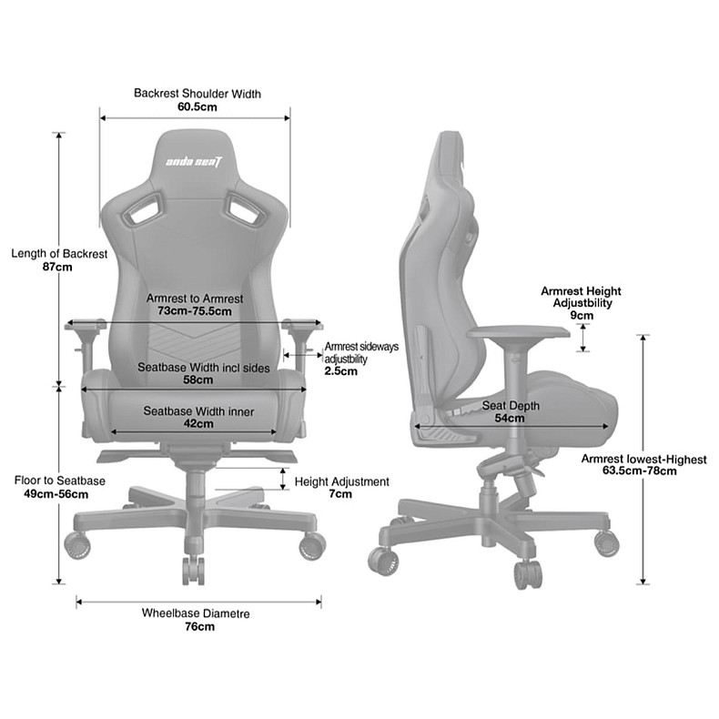 Крісло ігрове Anda Seat Kaiser 2 XL Brown
