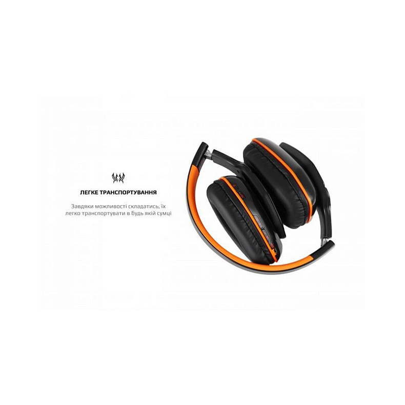 Bluetooth-гарнітура Kotion EACH B3506 Black/Orange (ktb3506bt)