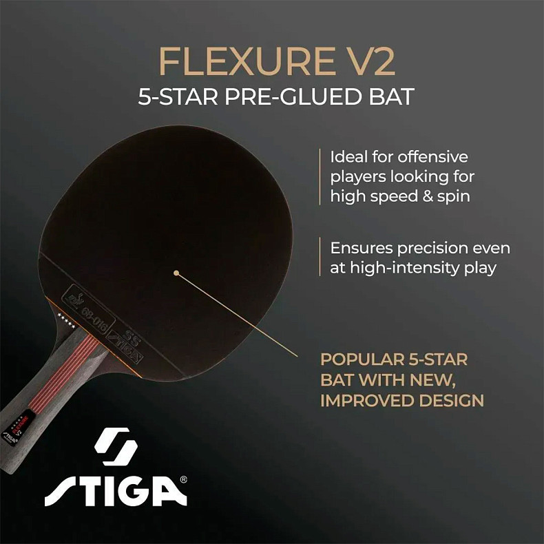 Ракетка для настольного тенниса Stiga Flexure 5 Star ver.2 FL (1215-1205-35)