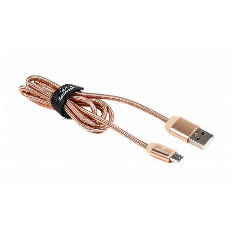 Кабель Cablexpert (CCPB-M-USB-08G) USB 2.0 A - microUSB, преміум, 1м, золотистий