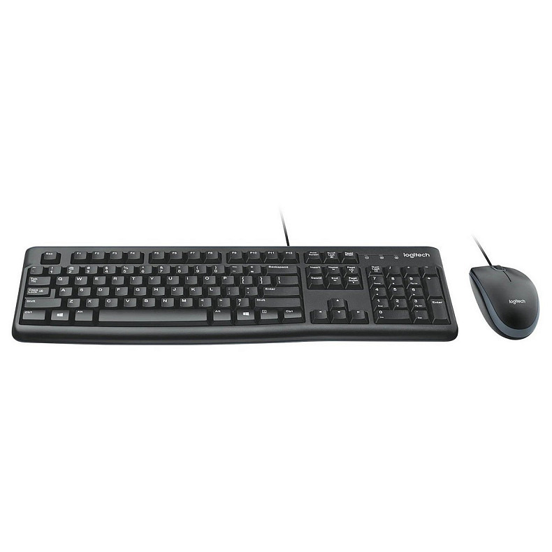 Комплект (клавіатура, миша) Logitech MK120 Black USB (920-002563)