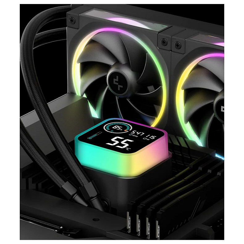 Система водяного охлаждения DeepCool LQ360 Ultra ARGB Black (R-LQ360-BKASMC-G-1)