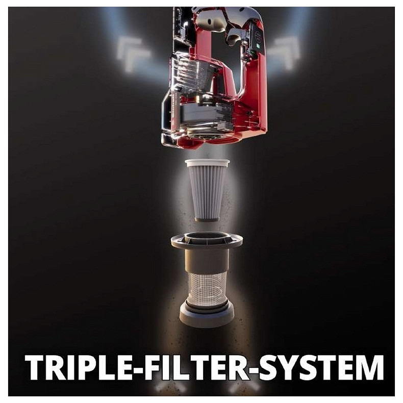 Вертикальний + ручний пилосос (2в1) Einhell TE-SV 18 Li - Solo (без АКБ і ЗП) (2347180)