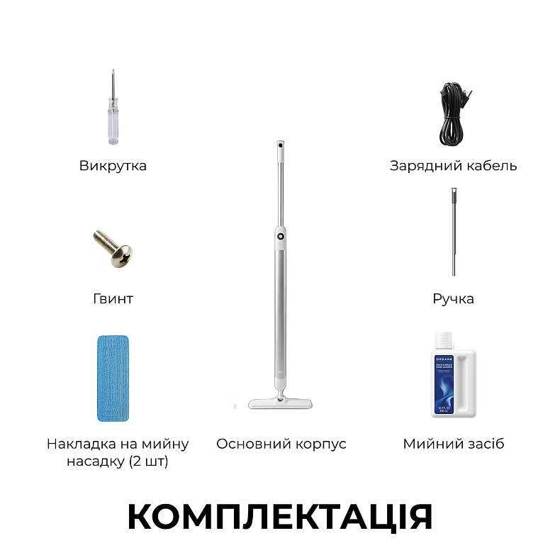 Электрическая швабра Dreame MIRA MOP 10 White