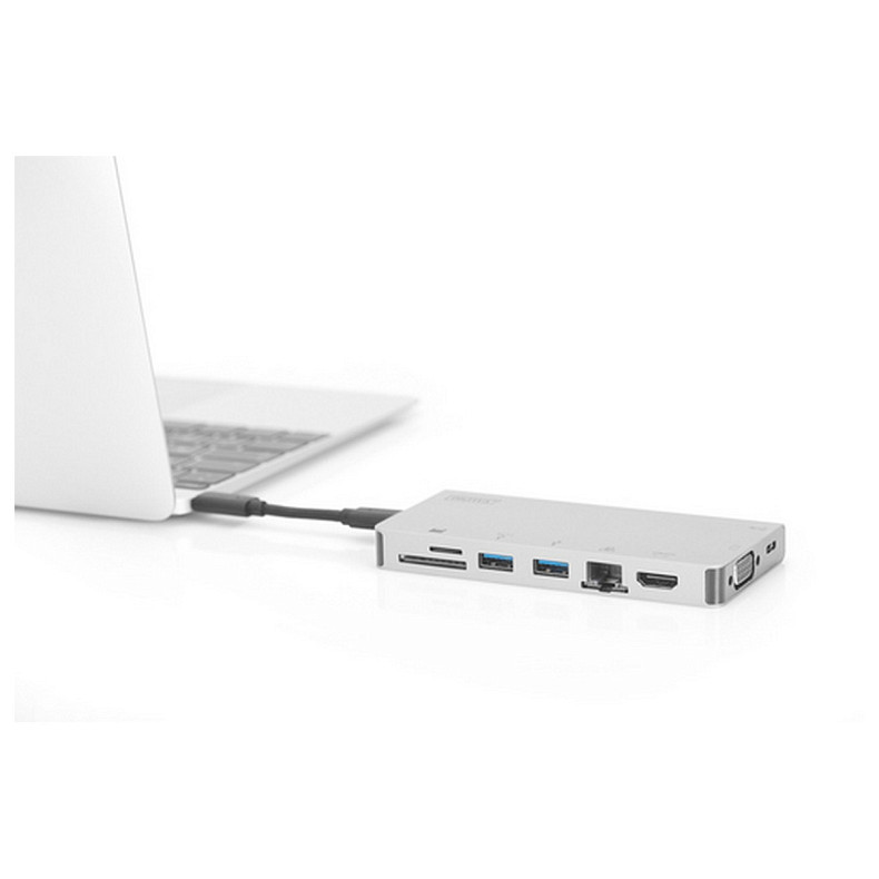 Док-станція DIGITUS Travel USB-C, 8 Port (DA-70866)