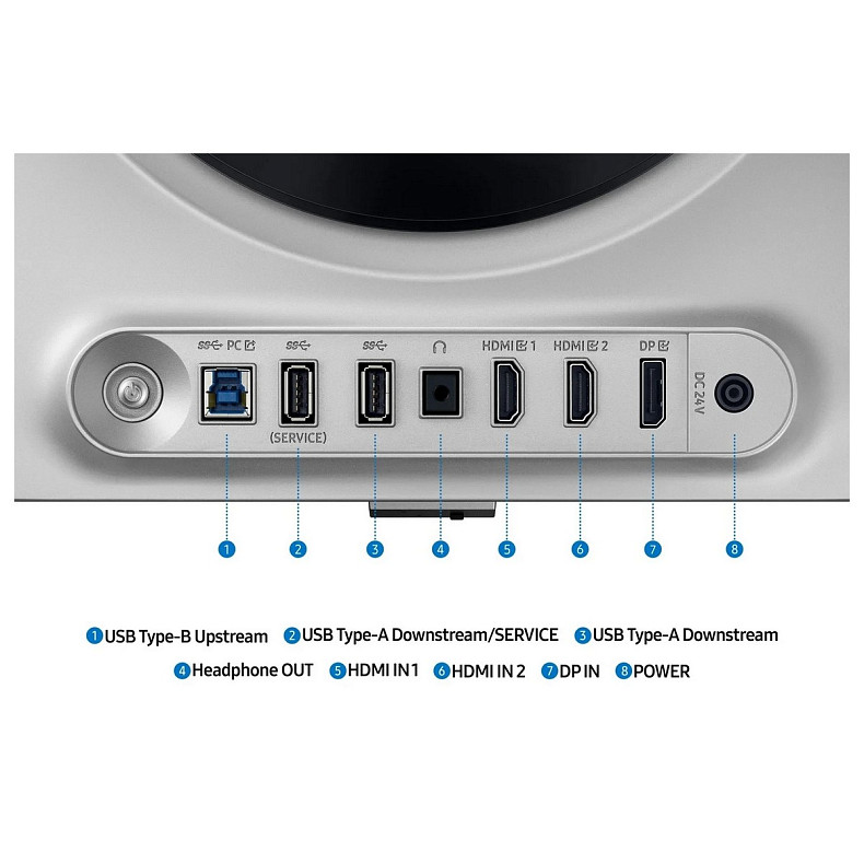 Монітор Samsung 27" Odyssey G6 27DG612S 2*HDMI, DP, USB, OLED, 2560x1440, 240Hz, 0.3ms