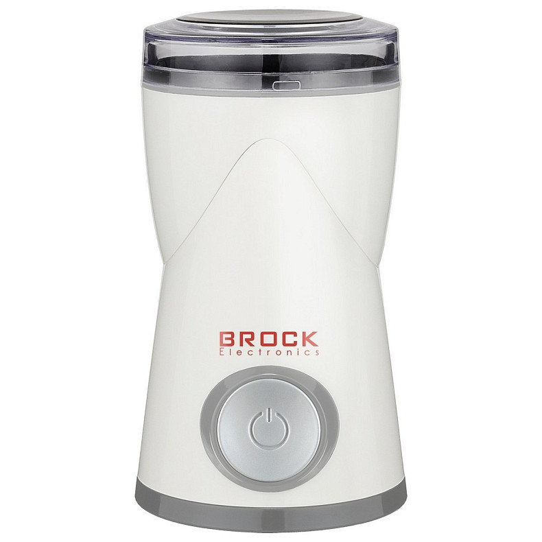 Кавомолка BROCK CG 3050 WH 150Вт/ жорнова/ 50г/ пластик/ біла