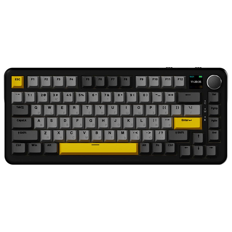 Клавиатура Ajazz AK820 MAX Magnetic switches - Black (AK820MAX-M-BGY)