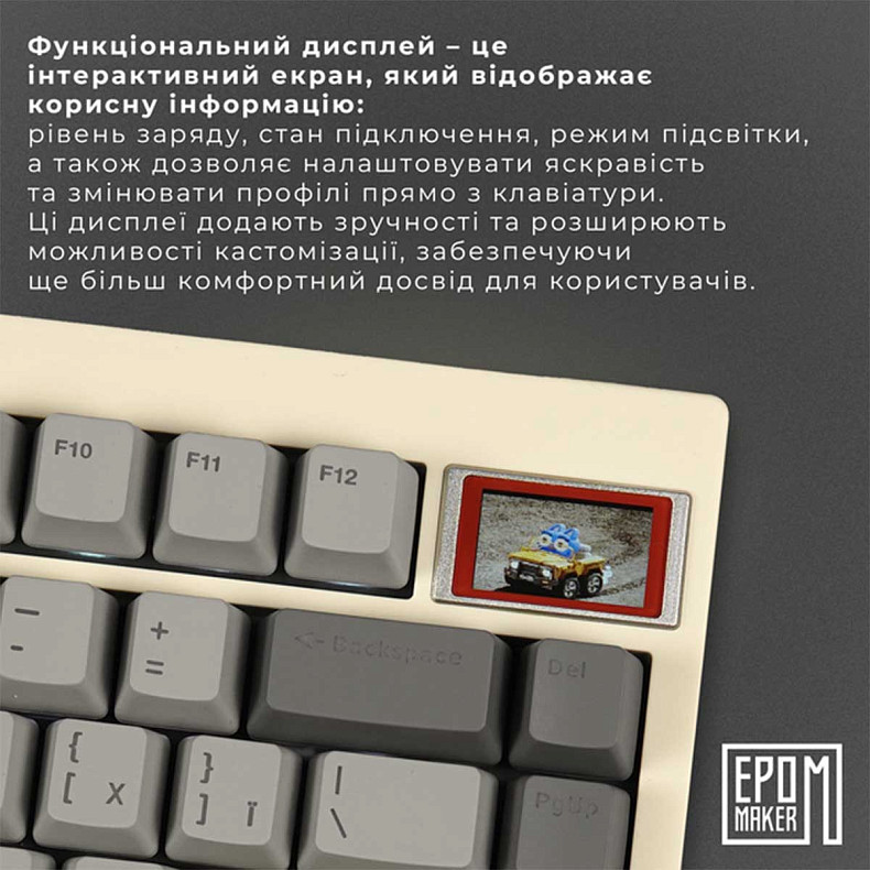 Клавиатура EPOMAKER TH80 PRO V2 Wisteria Tactile White (TH80-PROV2-W-WT)
