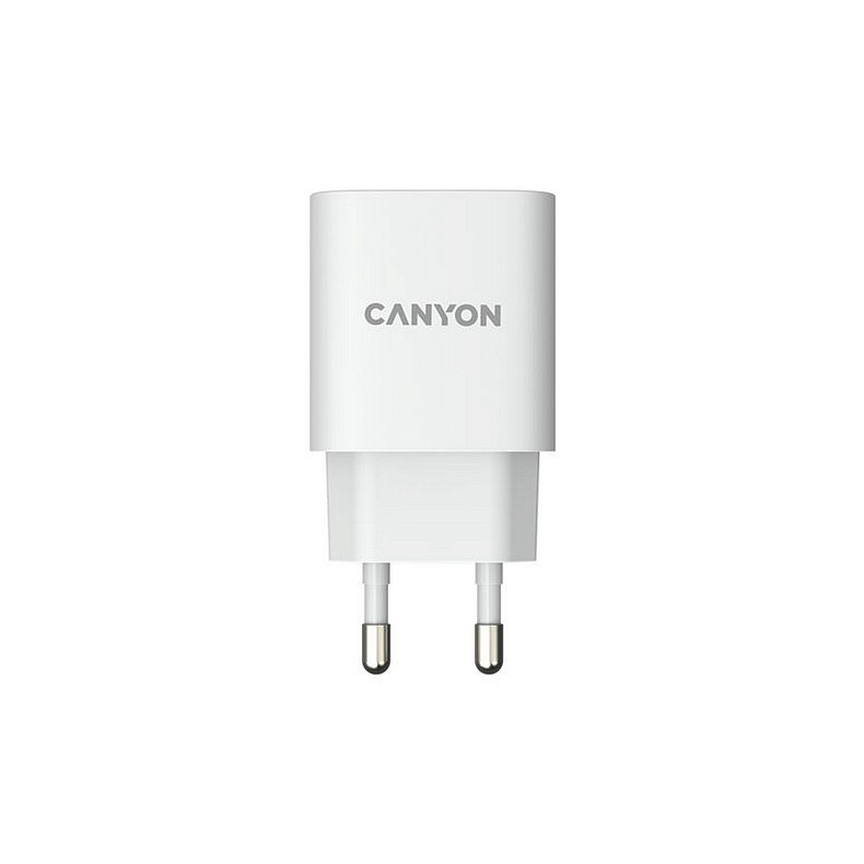 Зарядний пристрій Canyon H-20-02 (1USB, 3A) PD White (CNE-CHA20W02)