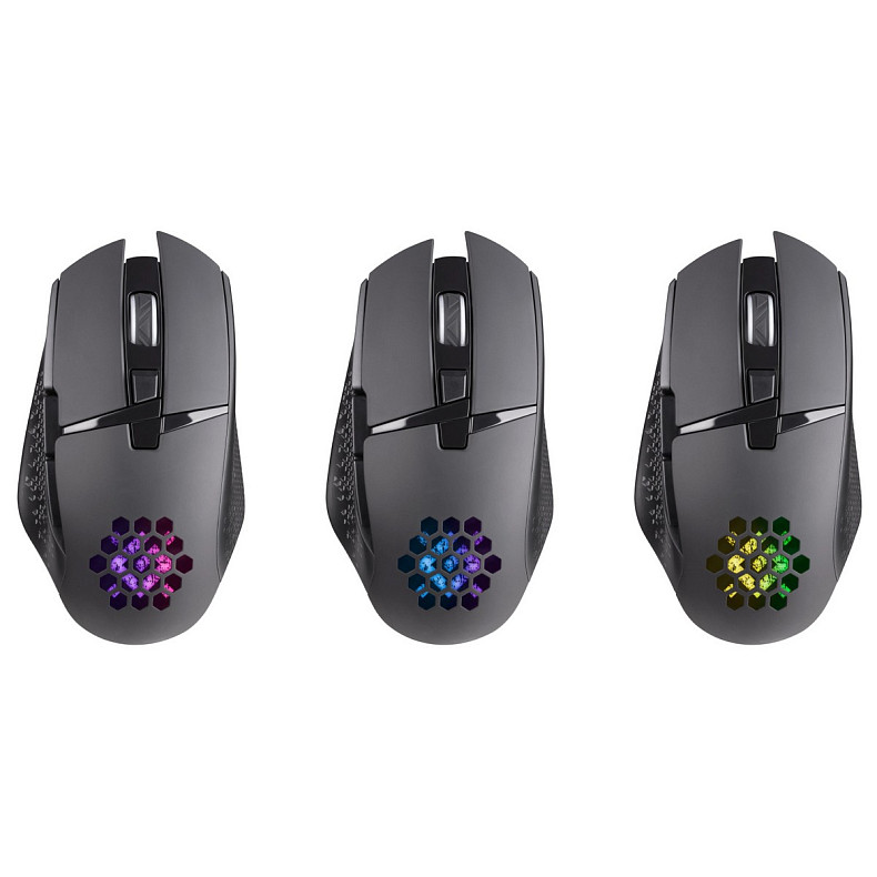 Мышка Defender Glory GM-514, игровая беспроводная, 7 кН. до 3200 dpi, LED, 400 мАч