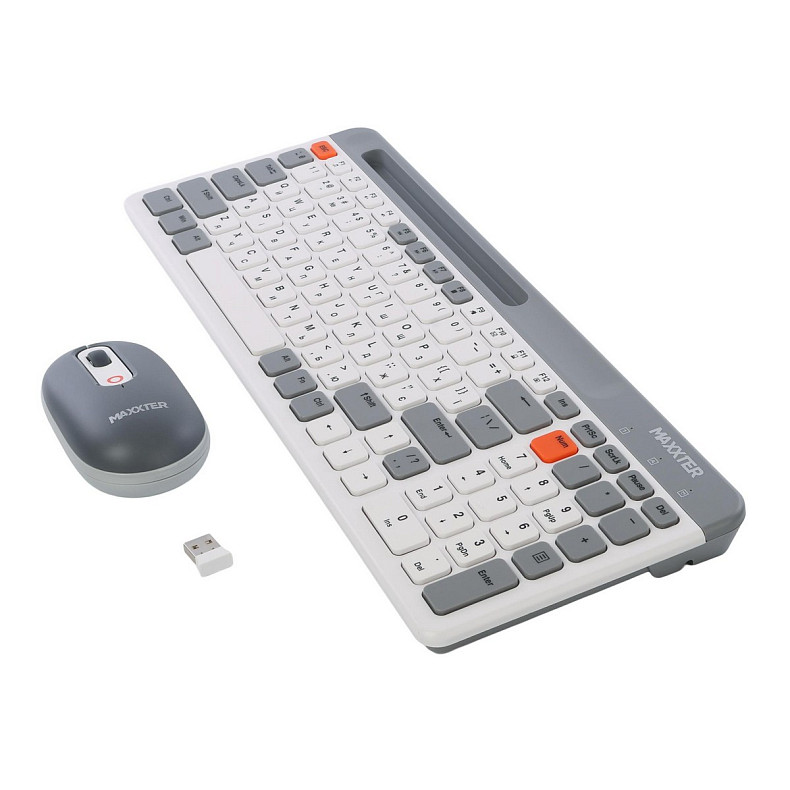 Комплект (клавіатура, миша) Maxxter KMS-WCM-03G-UA