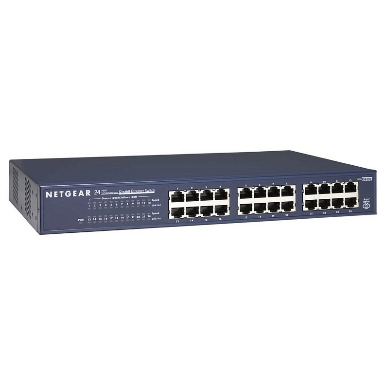 Комутатор NETGEAR JGS524v2 24x1GE, некерований