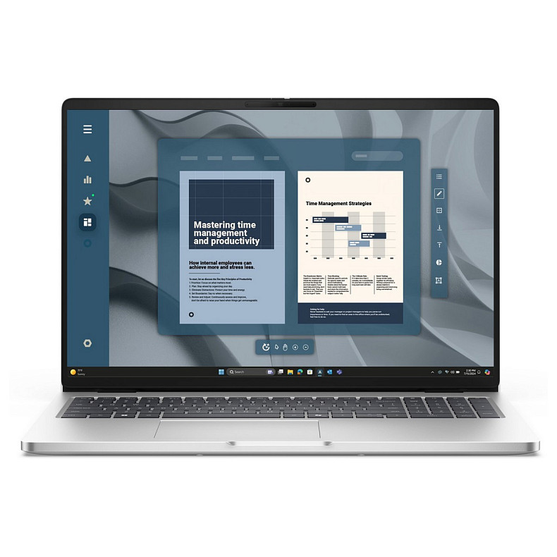 Ноутбук Dell Pro 16 16" FHD+ AG, Intel U7-255U, 32GB, F1TB, UMA, Win11P, сріблястий