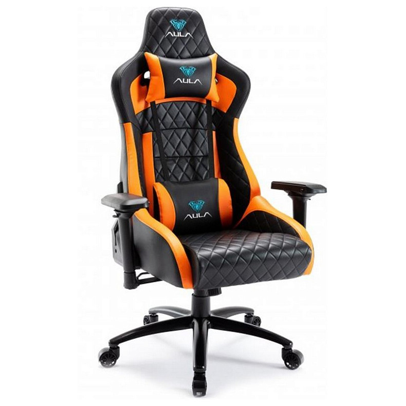 Крісло для геймерів Aula F1031 Gaming Chair Black/Orange (6948391286211)