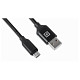 Кабель REAL-EL Premium Fabric USB-microUSB 2m, Black (EL123500048)