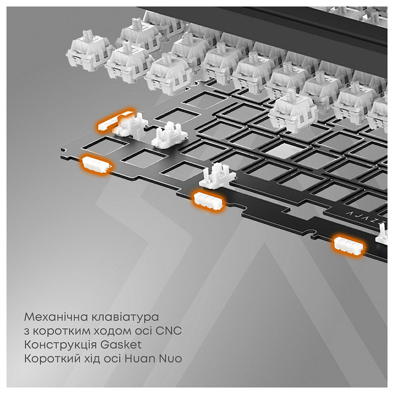 Клавиатура Ajazz AKP815 Huano Red Switch White (AKP815-R-WBO)