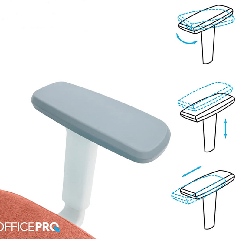 Крісло офісне OfficePro Balance OC550-W-DG-OR