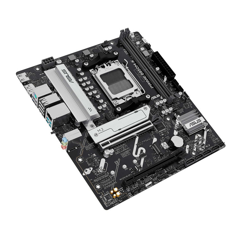 Материнская плата ASUS PRIME B850M-K sAM5 B850 4xDDR5 M.2 HDMI DP mATX