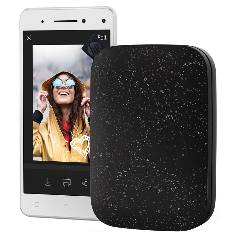 Фотопринтер HP Sprocket 2x3 Black Noir (HPISPB)