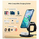 Зарядний пристрій 15W 3-in-1 Magnetic Wireless Fast Charger black Choetech