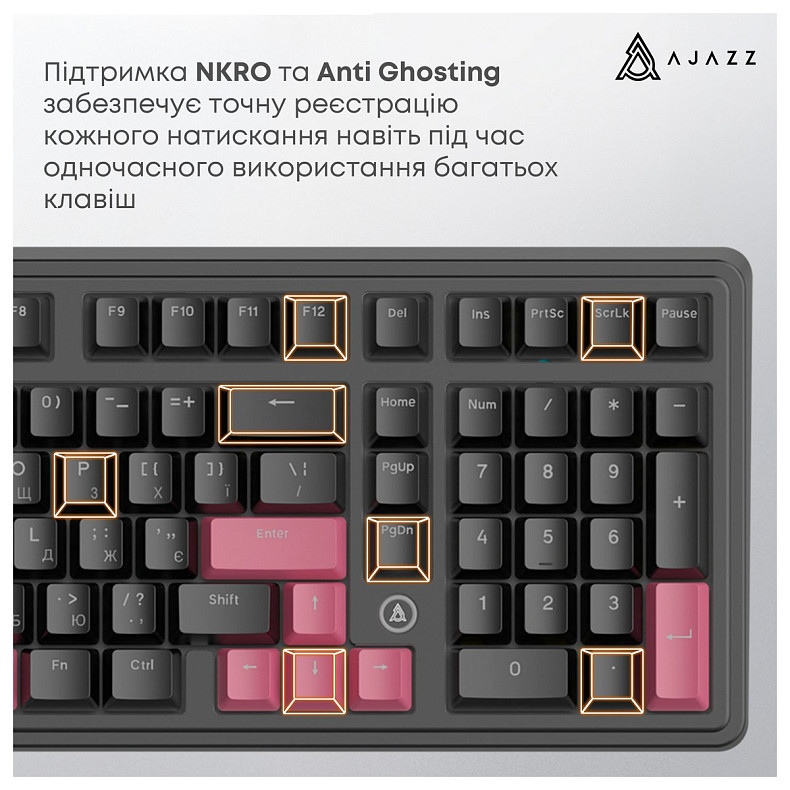 Клавиатура Ajazz AK980 Red Switch Black USB-C (AK980-R-BR)