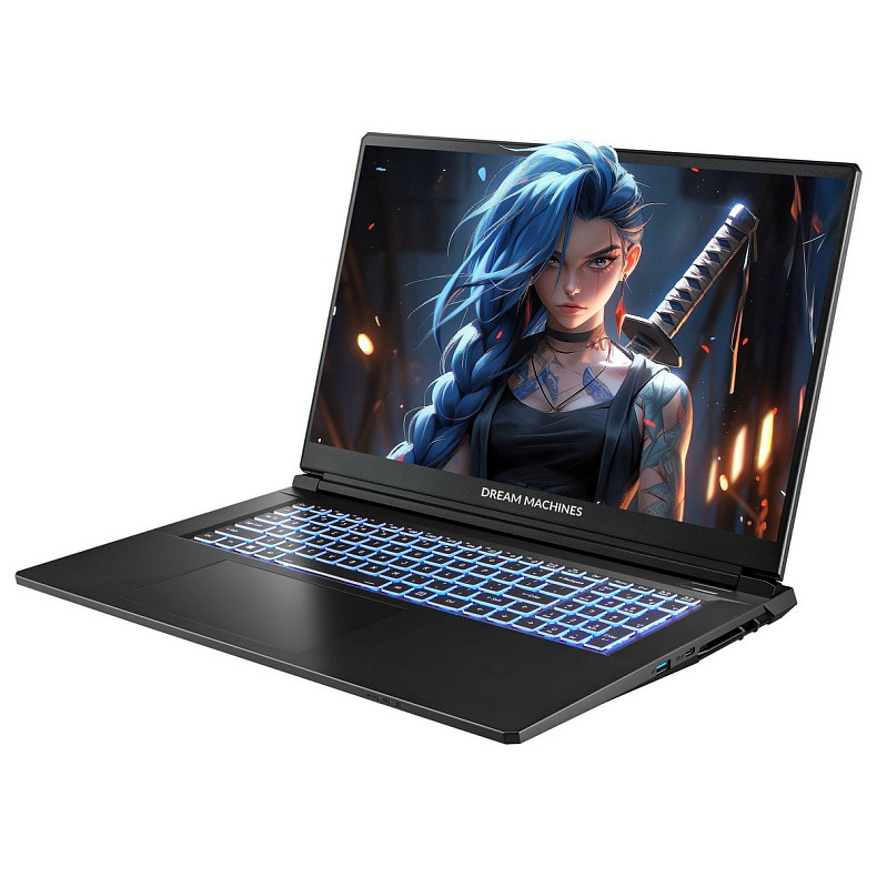 Ноутбук Dream Machines RG5050-17 17.3FHD IPS, Intel i9-14900HX, 16GB, F1TB, NVD5050-8, DOS, черный
