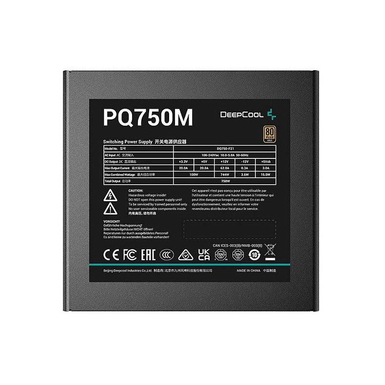 Блок живлення DeepCool PQ750M 750W (R-PQ750M-FA0B-EU)