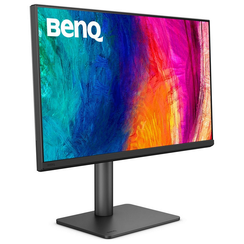 Монитор 27" BenQ PD2706QN, QHD, IPS, HDMI, DP, USB-C, HAS, Pivot, колонки, темно серый