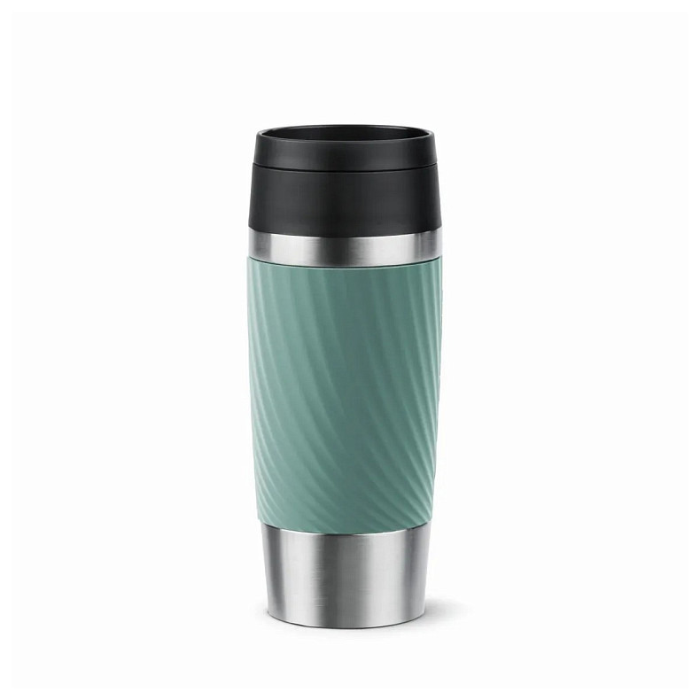 Термочашка Tefal Travel Mug Classic Twist, 360мл, нержавеющая сталь, зеленый (N2024310)