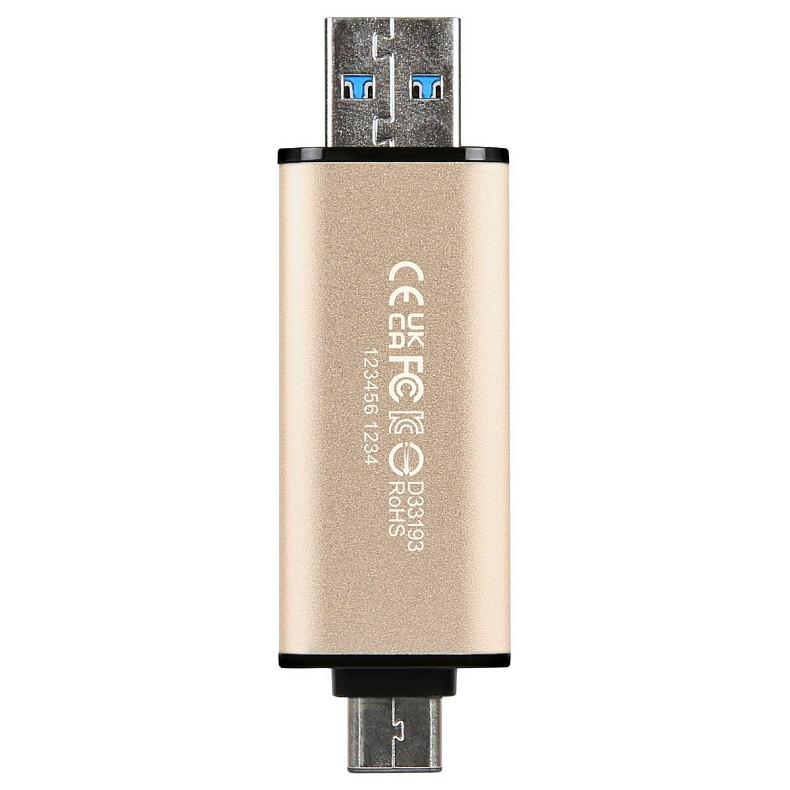 Накопичувач Transcend 128GB USB 3.2 Type-A + Type-C JetFlash 930 Black R420/W400MB/s