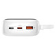 Универсальная мобильная батарея Baseus Qpow Pro+ 20000mAh 22,5W, 1xLightning, 1xUSB-A, 1xType-C, with built-in USB-C Cable White