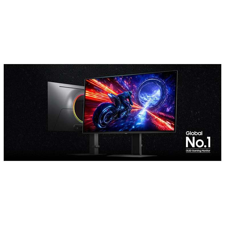 Монітор Samsung 27" Odyssey OLED G6 G60SF HDMI, DP, USB, MM, OLED, 2560x1440, 500Hz, 0,3ms