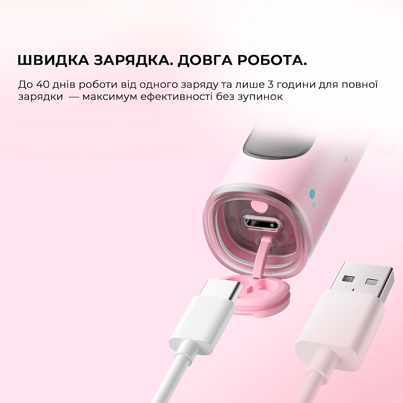 Электрическая зубная щетка Oclean X Kids Pink