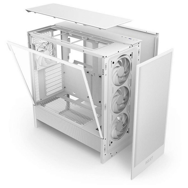 Корпус NZXT H5 Flow RGB White (CC-H52FW-R1) без БП