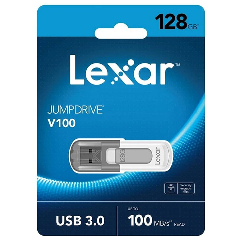 Флешка Lexar V100 USB3 128GB (LJDV100-128ABGY)