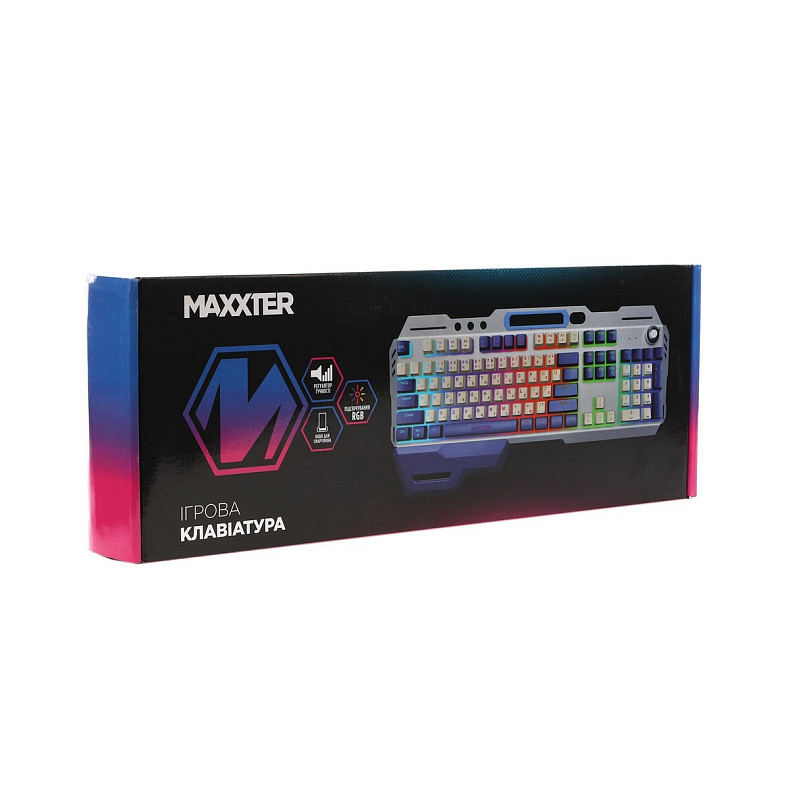 Клавіатура Maxxter KBG-RGB-01-UA