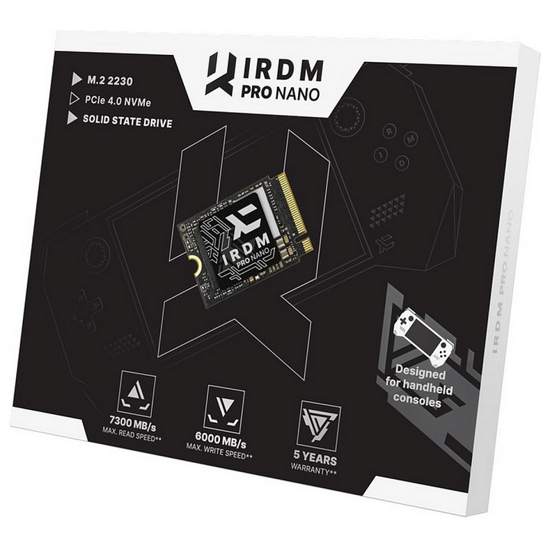 SSD диск 1TB Goodram IRDM Pro Nano M.2 2230 PCIe 4.0 x4 3D NAND (IRP-SSDPR-P44N-01T-30)