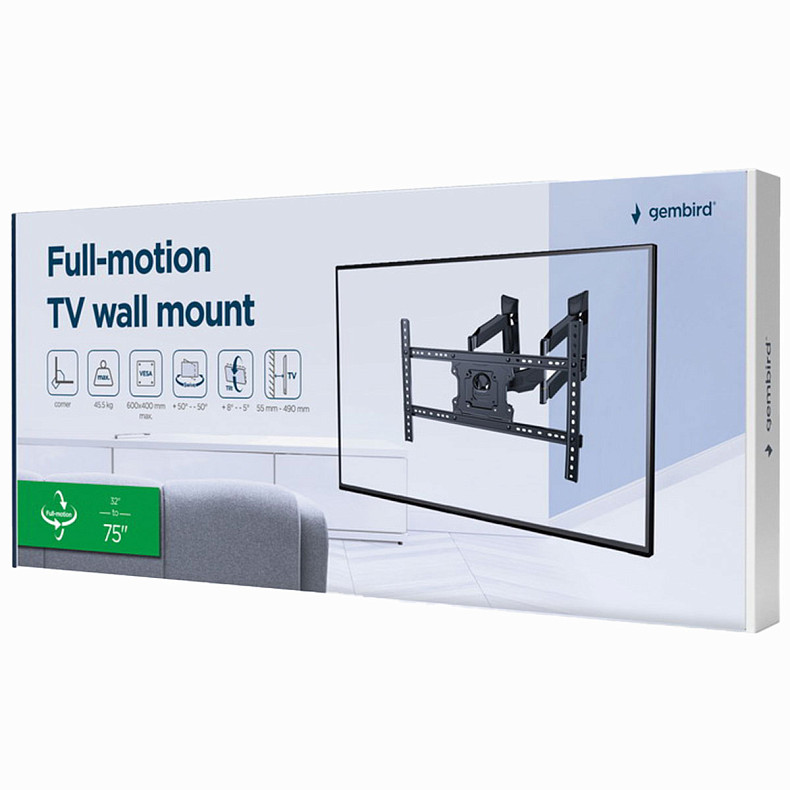 Крепление для TV Gembird WM-75ST-02