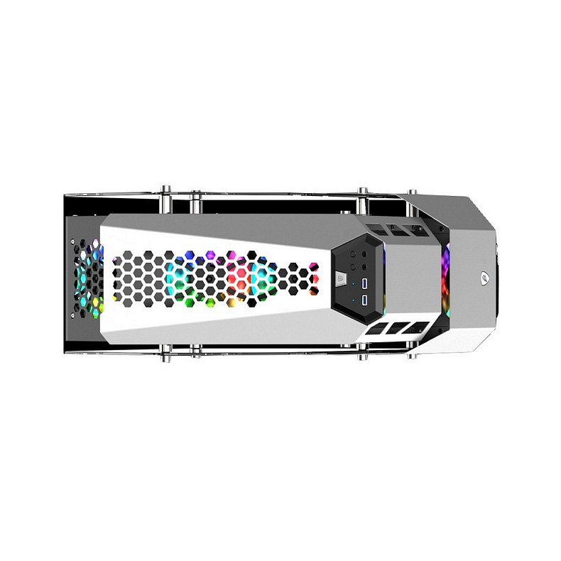 Корпус 1stPlayer ZX7-4F2-W-WH White без БП