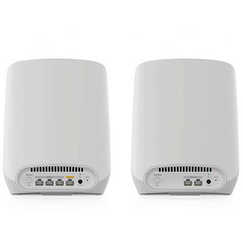 WiFi MESH система NETGEAR Orbi RBK763S AX5400, WiFi 6, MESH, 3xGE LAN, 1xGE WAN, бел. цв. (3шт.)