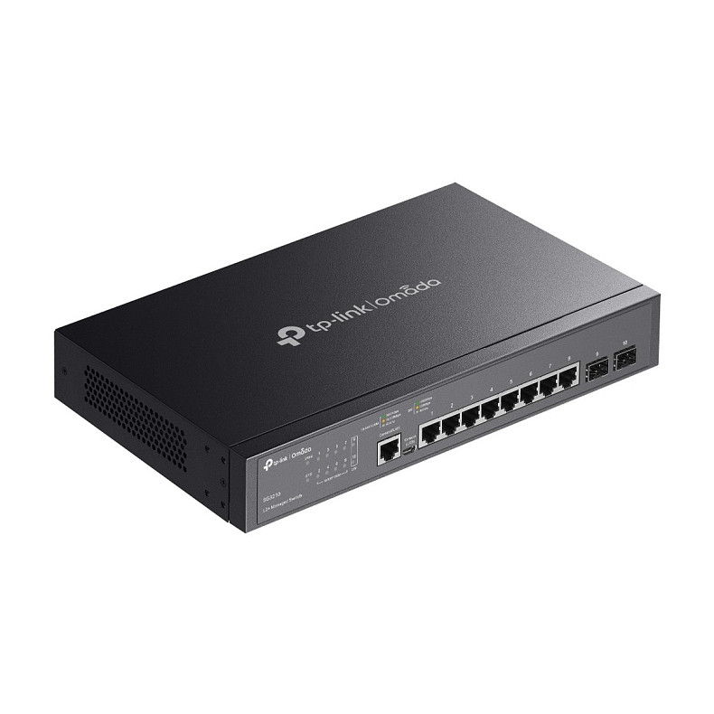 Коммутатор TP-LINK SG3210 8xGE, 2xSFP, управляемый L2+