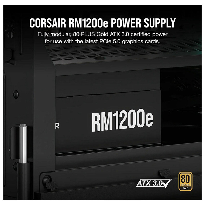 Блок живлення Corsair RM1200e PCIE5 1200W (CP-9020258-EU)