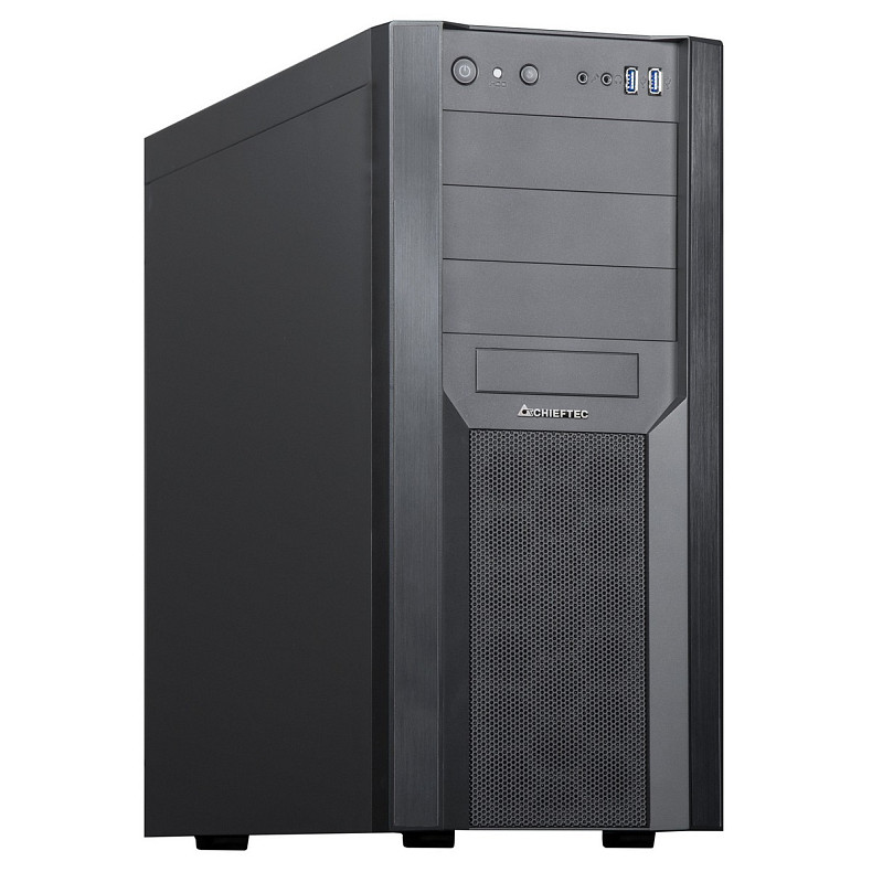 Корпус Chieftec MESH CW-01B-OP, без БЖ, 2xUSB3.0, ATX, Black