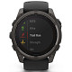 Спортивные часы GARMIN Fenix 8 51mm Sapphire Solar Carbon Gray DLC Titanium with Black Silicone Band