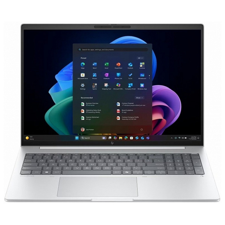 Ноутбук HP EliteBook 8-G1i 16" WUXGA AG, Intel U7-258V, 32GB, F1TB, UMA, Win11P, сріблястий