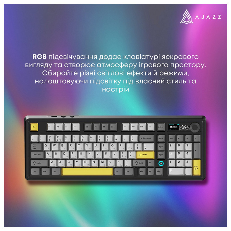 Клавіатура Ajazz AK980 V2 Gift Switch V2 Black (AK980-V2-G-BGY)