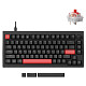 Клавиатура механическая Lemokey X4 84Key, Keychron Red, USB-A, QMK/VIA, Hot-Swap, EN/UKR, RGB, черный