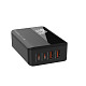 Зарядний пристрій ColorWay Power Delivery GaN (2USB-A + 2USB TYPE-C) (100W) Black (CW-CHS0)