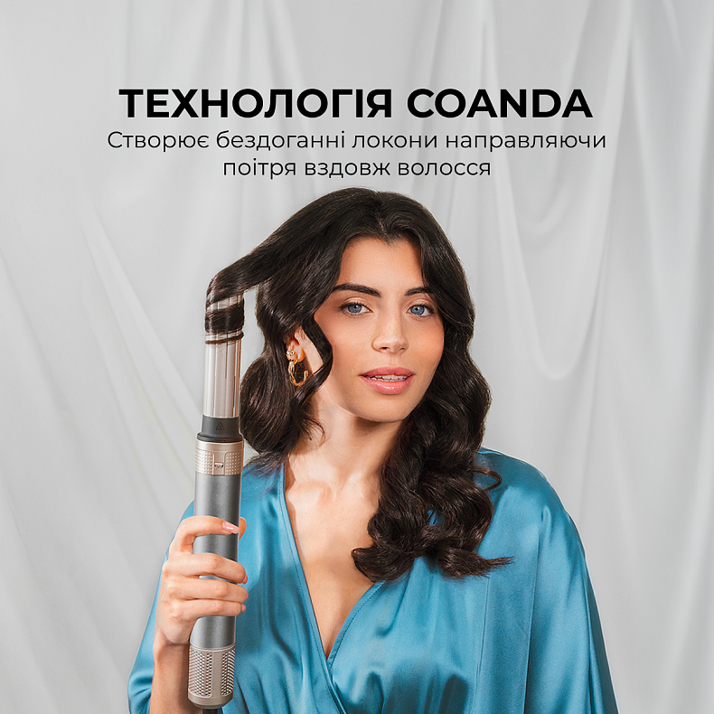 Стайлер CECOTEC Bamba CeramicCare 2in1 AirGlam Black